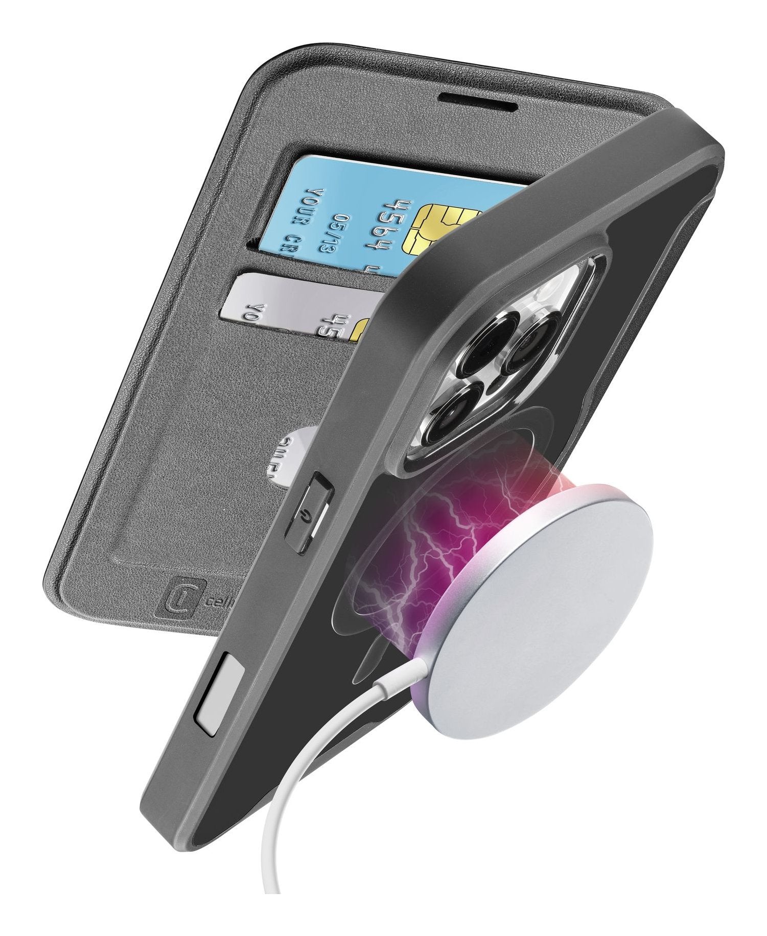 EAN 8018080483813 - Cellularline 8018080483813 funda para teléfono móvil 16 cm (6.3") Folio Negro imagen 1