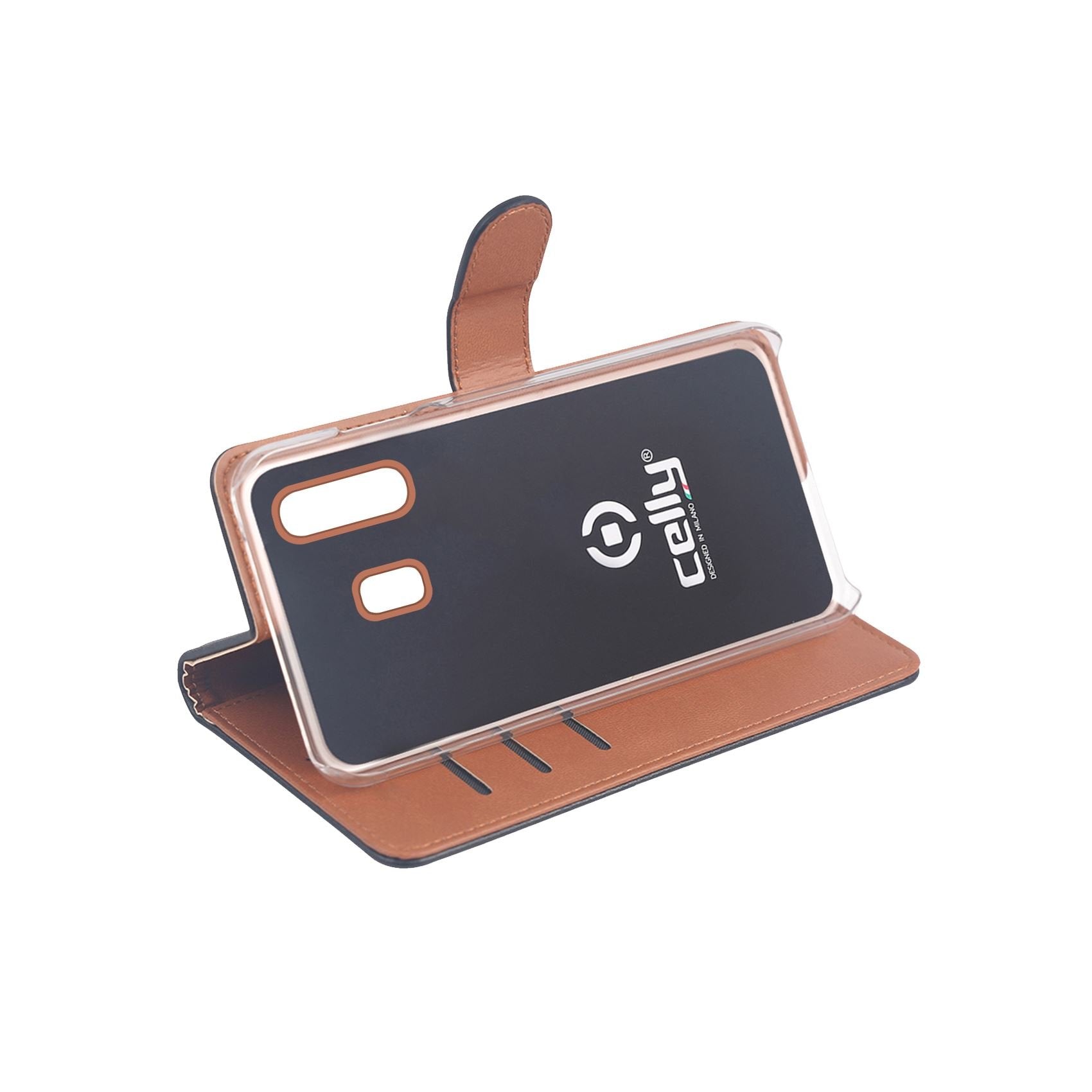 Funda Wally Cell Con Funcion Soporte Para Samsung Galaxy A30, Negra