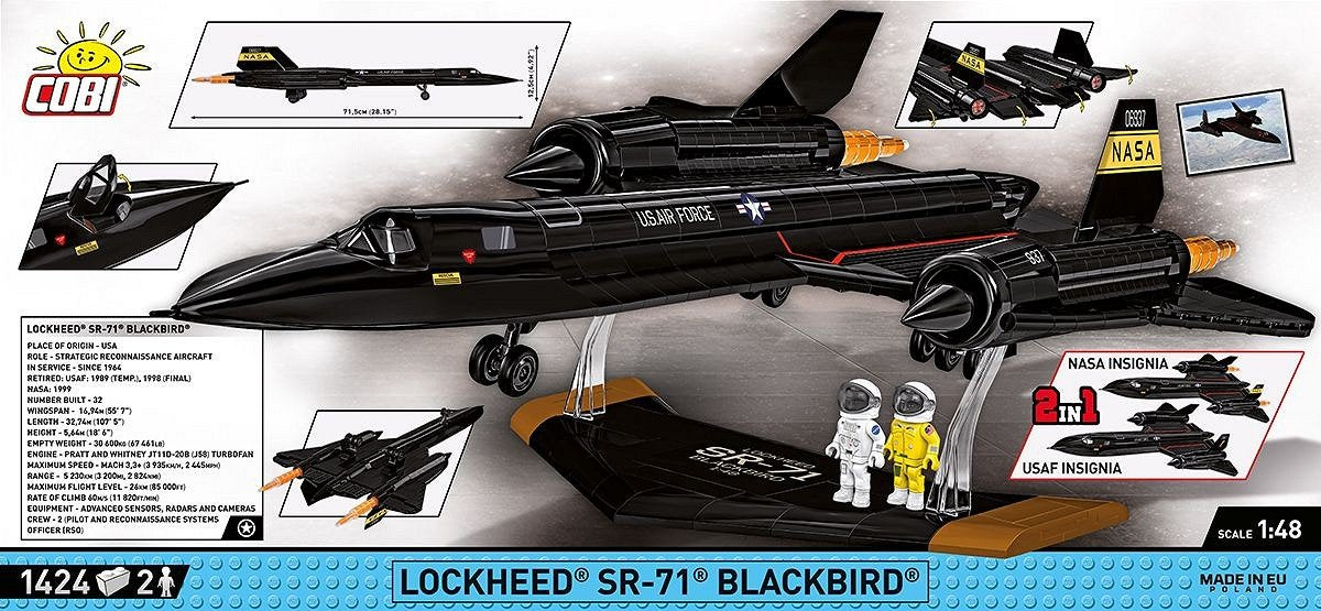 Cobi Lockheed Sr-71 Negrobird Executive Edition Cobi-5890