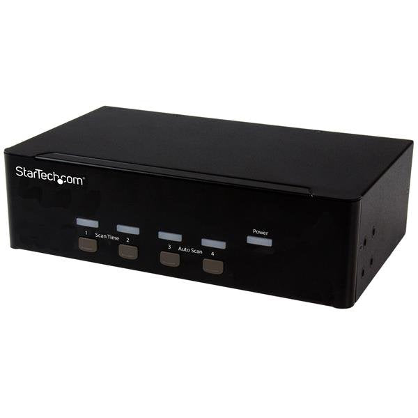 Startech Conmutador Kvm 4 Puertos Vga Dobles Usb