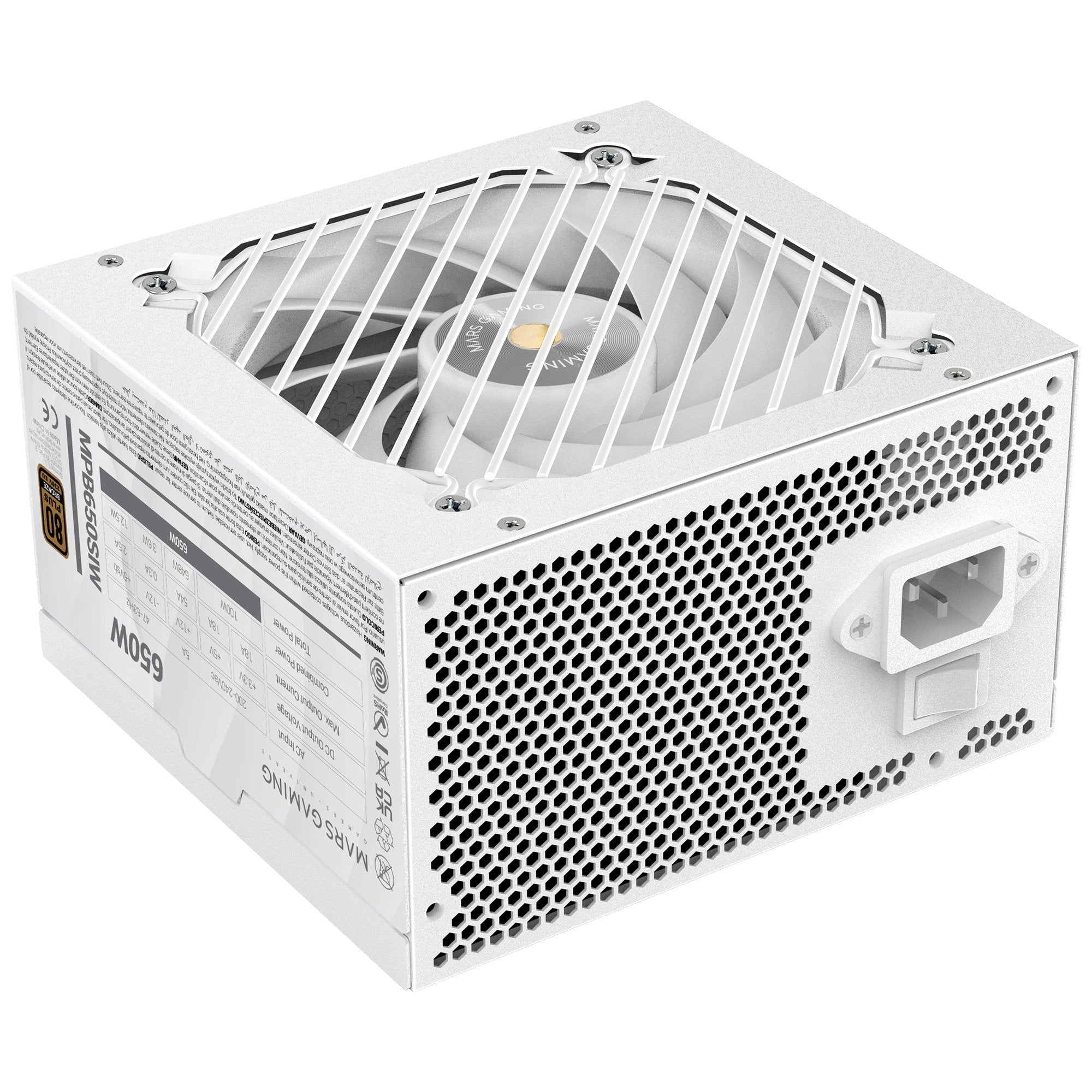 EAN 8435693109563 - Mars Gaming MPB650SIW unidad de fuente de alimentación 650 W 24-pin ATX ATX Blanco imagen 2