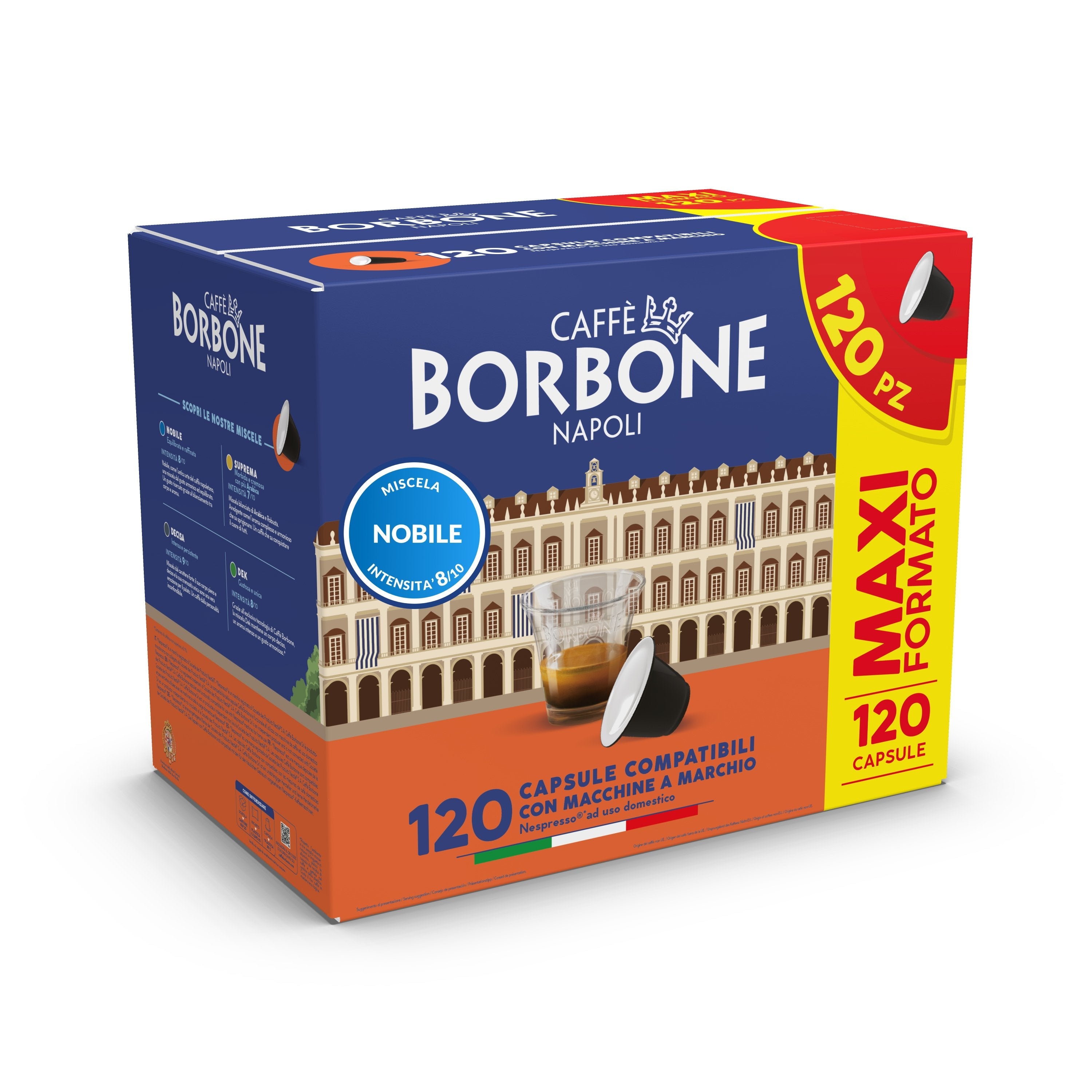 Borbone Capsule Comp. Nespresso Miscela Nobile (Blu) 120pz
