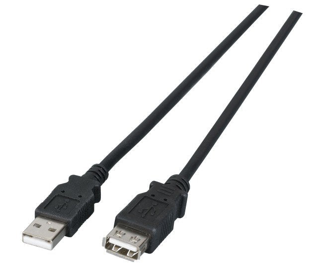 Efb Usb2.0 Alargador Cable A-A, St.-Bu., 1,8m, Negro, Lszh