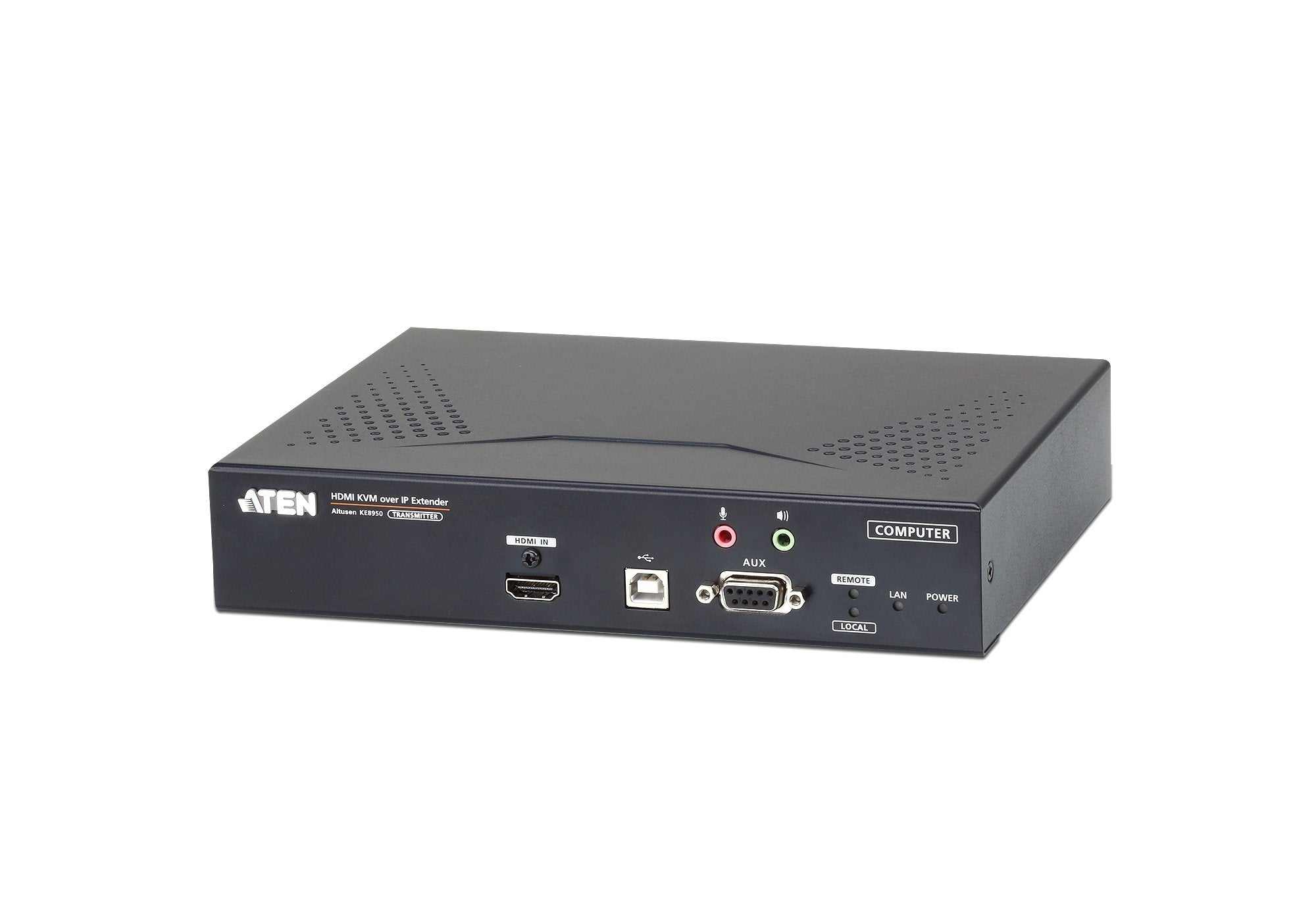 Usb 4k Hdmi Kvm Over Ip Transmitter With Local Console, Lan Redundancy (Sfp Slot), Rs-232 Control And Audio