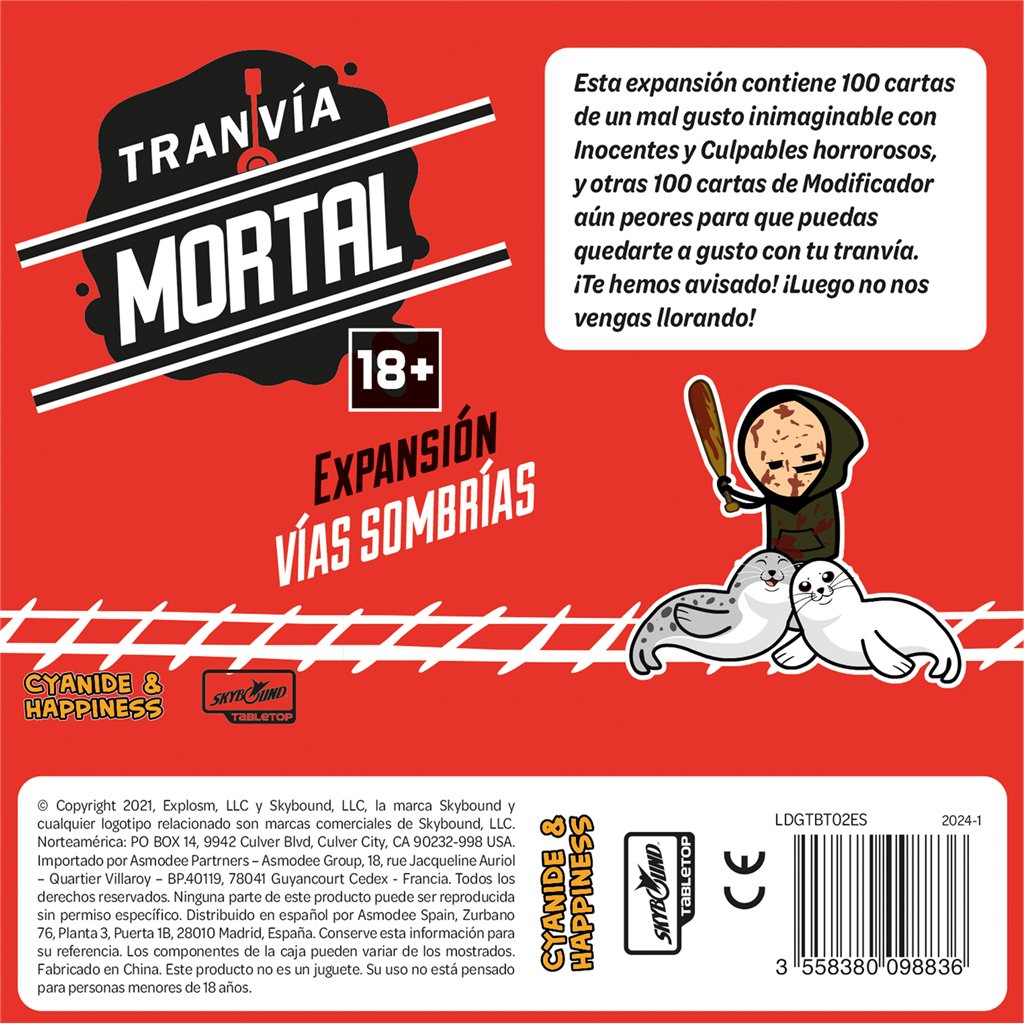 EAN 3558380098836 - Asmodee Tranvía Mortal: Expansión Vías Sombrías 90 min Juego de mesa Estrategia imagen 3