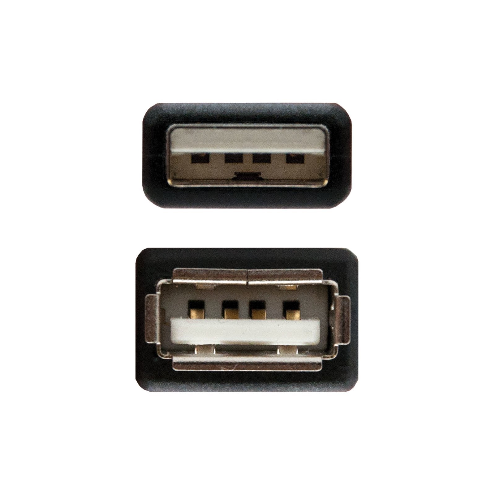 Nanocable Cable Prolongador Usb-A 2.0 Macho A Usb-A Hembra 1.80m