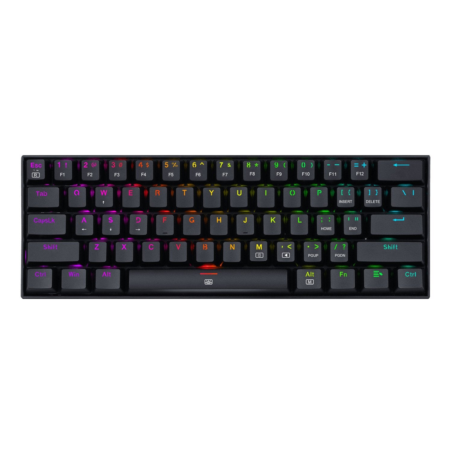 EAN 6950376713117 - REDRAGON K630RGB RED teclado Juego USB QWERTY Inglés Negro imagen 2