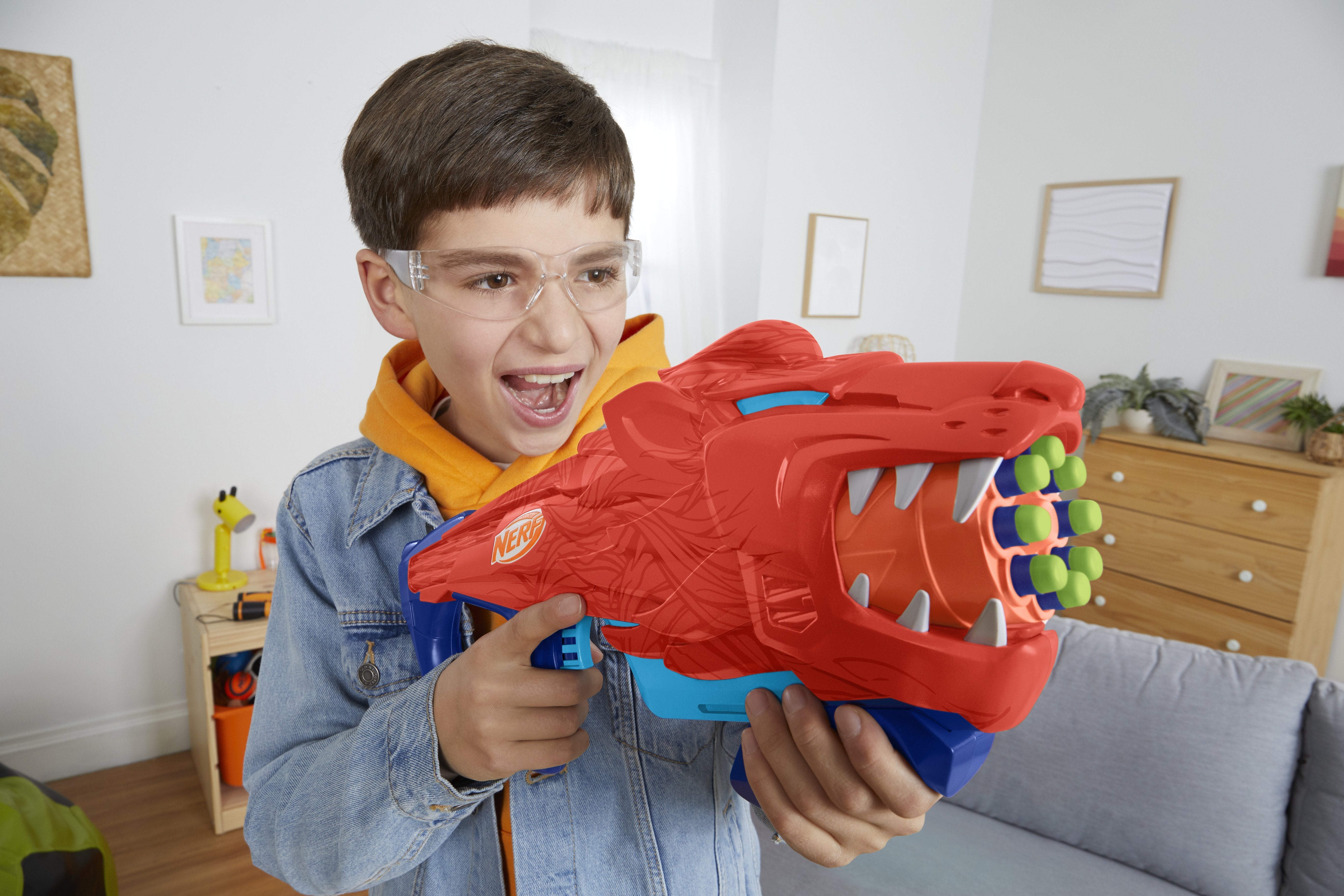 Hasbro Nerf Junior Wild Lionfury, Pistola Nerf F8646eu4
