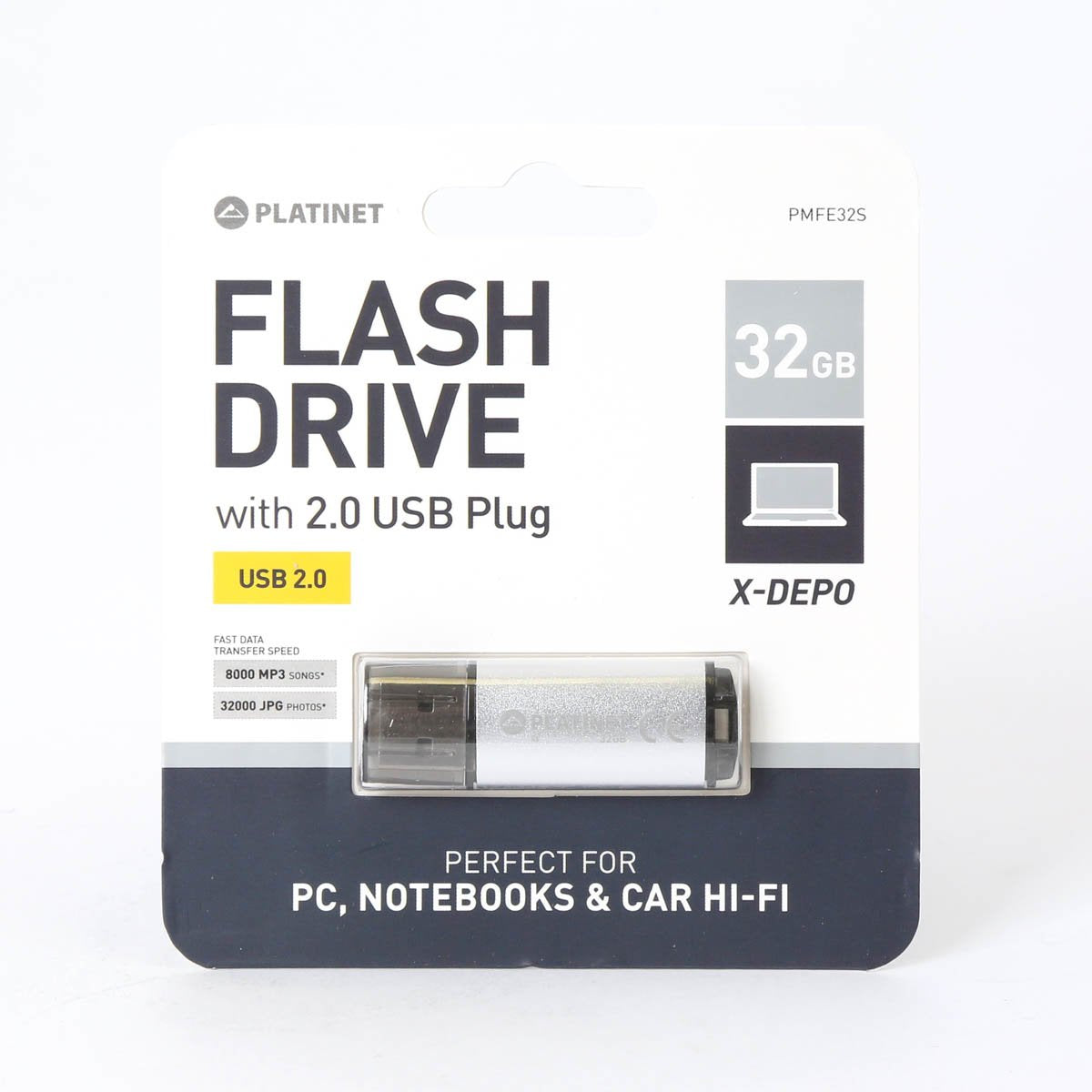 Platinet Pendrive Usb 2.0 X-Depo 32gb Plata