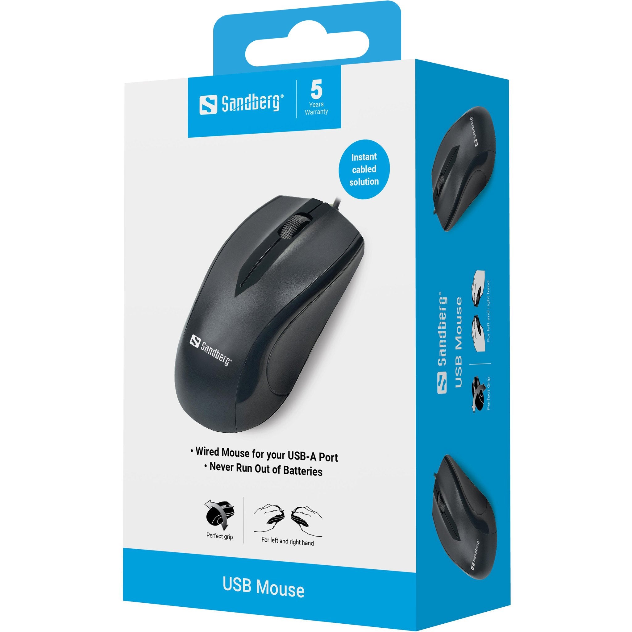 EAN 5705730631016 - Sandberg 631-01 ratón Oficina mano derecha USB tipo A Óptico 1200 DPI imagen 3