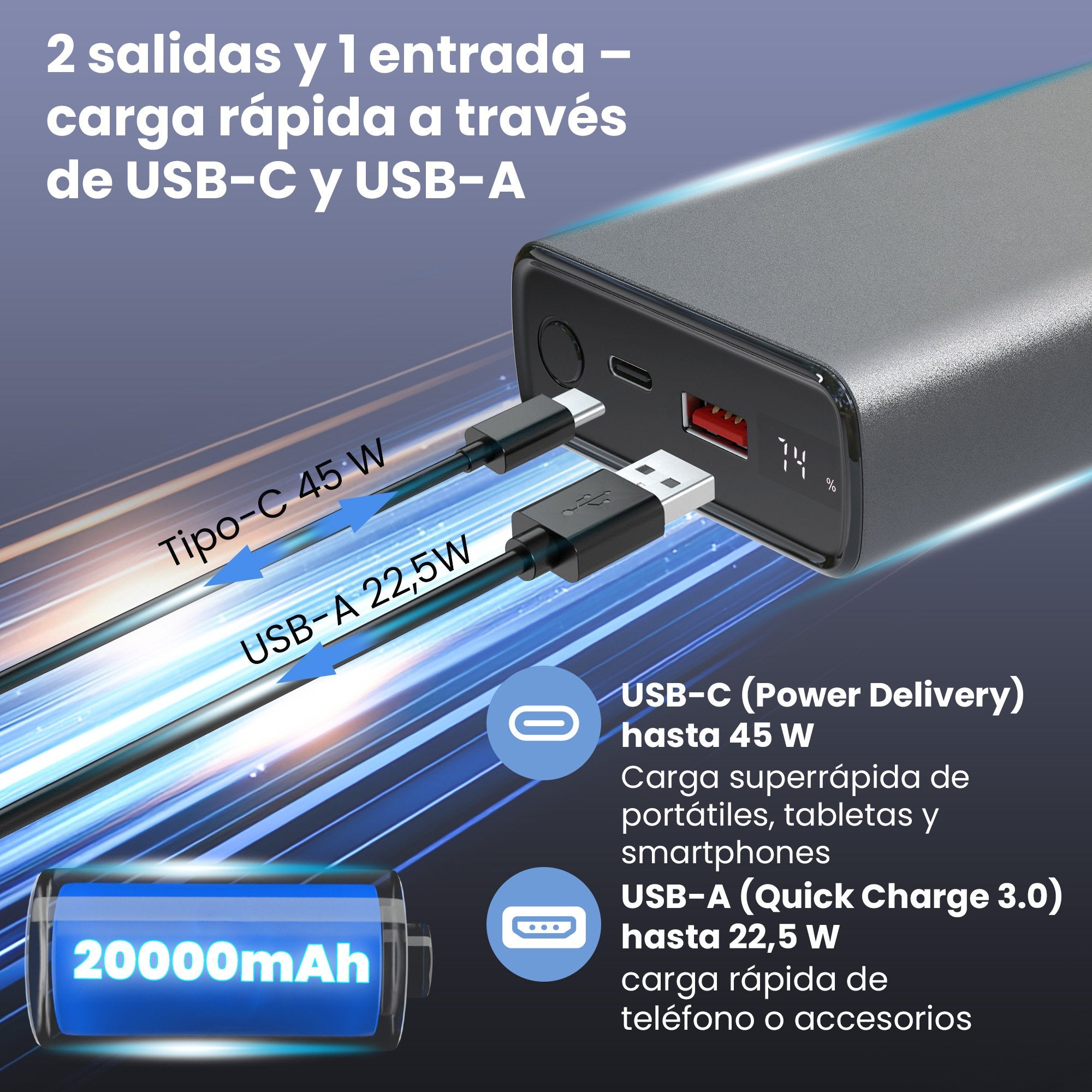 EAN 5903148919539 - Extralink EX.19539 batería externa Ión de litio Gris, Gris claro imagen 31
