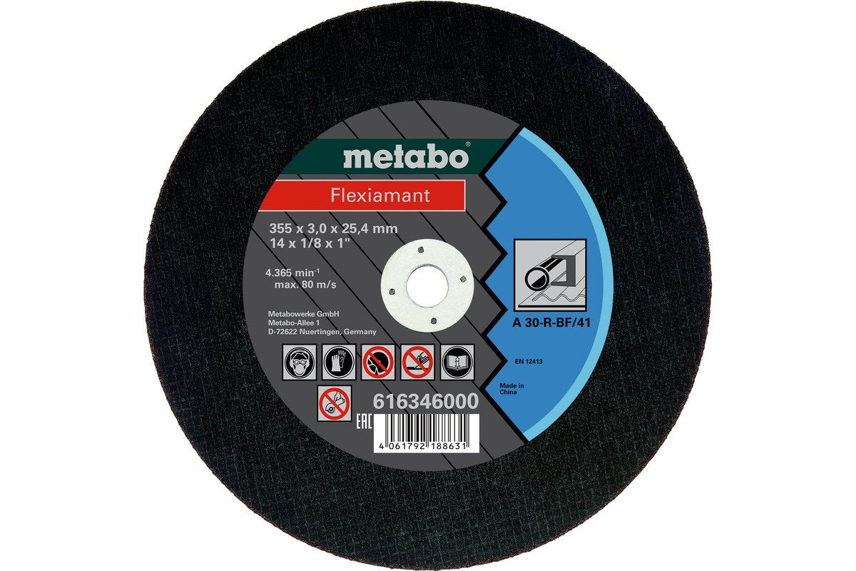 EAN 4061792188631 - Metabo 616346000 accesorio para amoladora angular Corte del disco imagen 1
