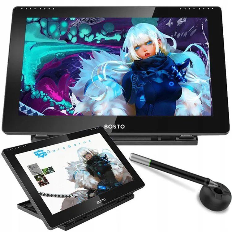 EAN 6972288300155 - BOSTO Graphic Tablet BT-16HDK tableta digitalizadora Negro 5080 líneas por pulgada 344 x 194 mm USB imagen 6