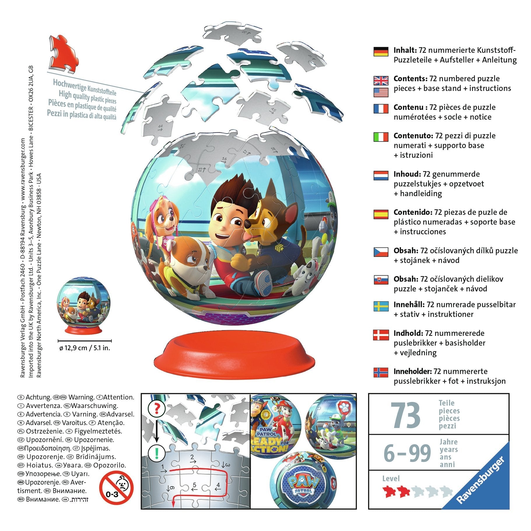 EAN 4005556121861 - Ravensburger 12186 puzzle Puzle 3D 72 pieza(s) imagen 3
