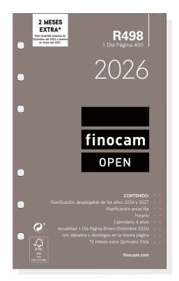 EAN 8422952401926 - Finocam 711660026 accesorio para organizador personal Recambio para agenda imagen 1