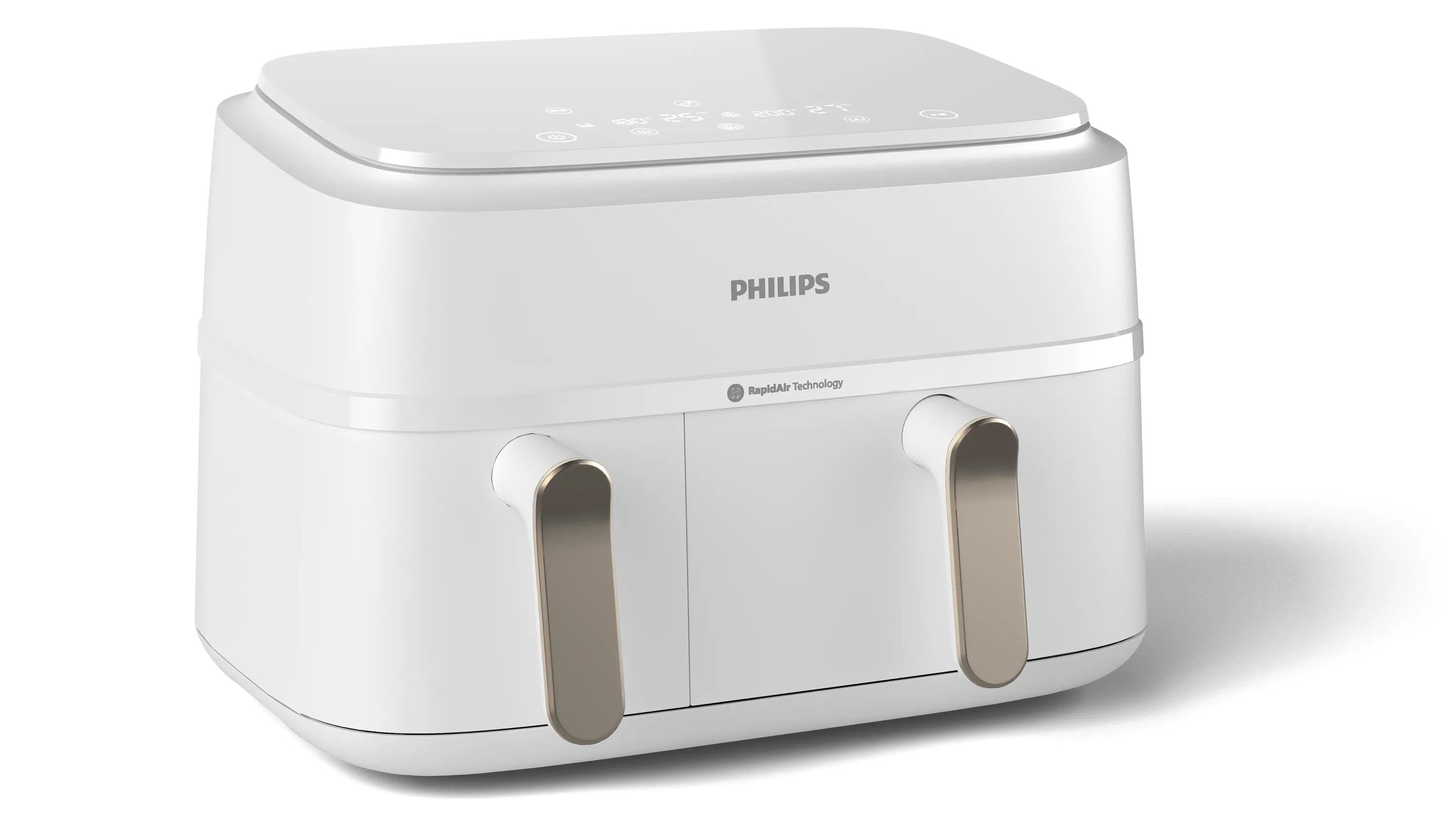 EAN 8720389035579 - Philips 3000 series NA353/10 freidora 9 L Independiente 2750 W Freidora de aire caliente Plata, Blanco imagen 1