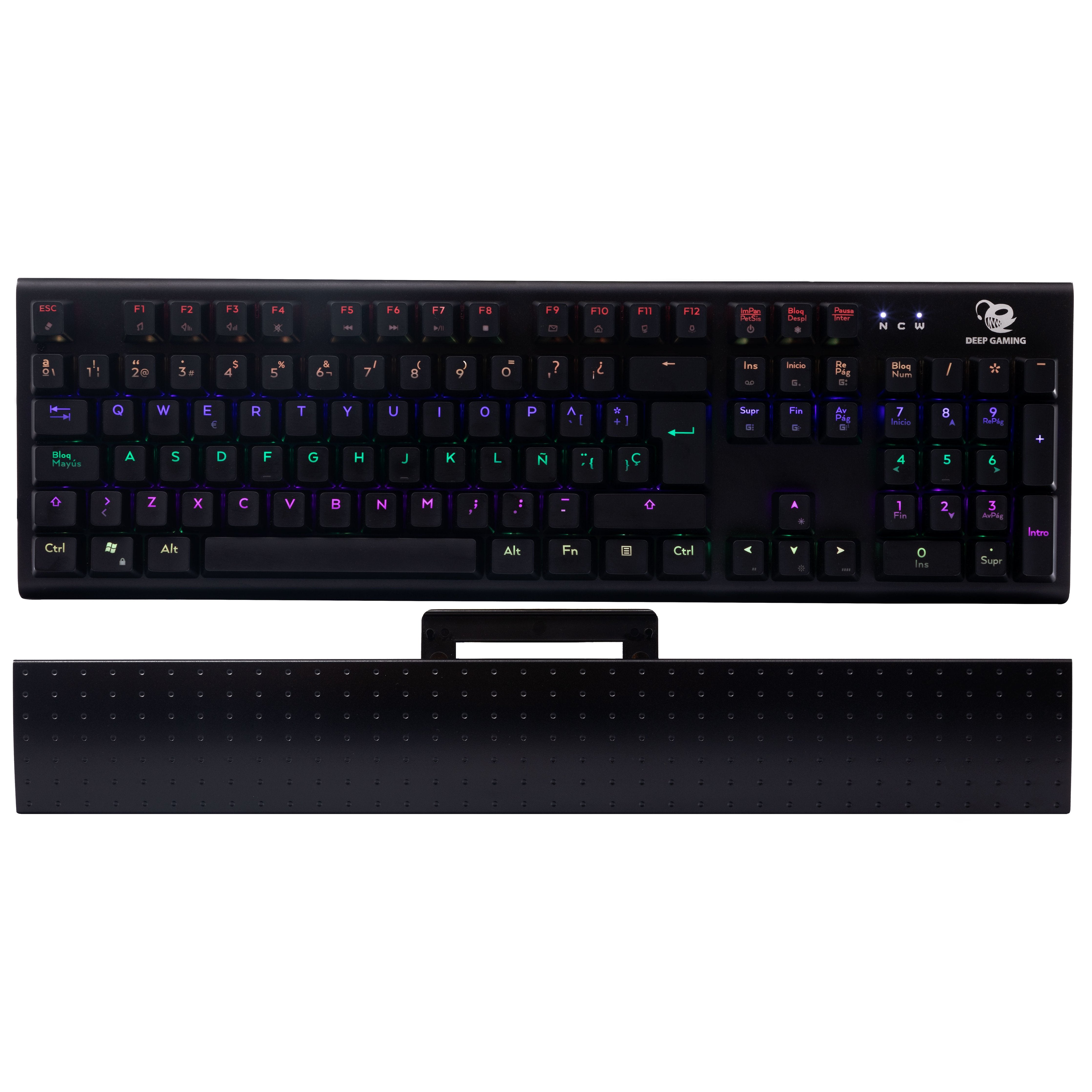Teclado Español Deep Gaming Deepsolid Teclado Usb Qwerty Negro