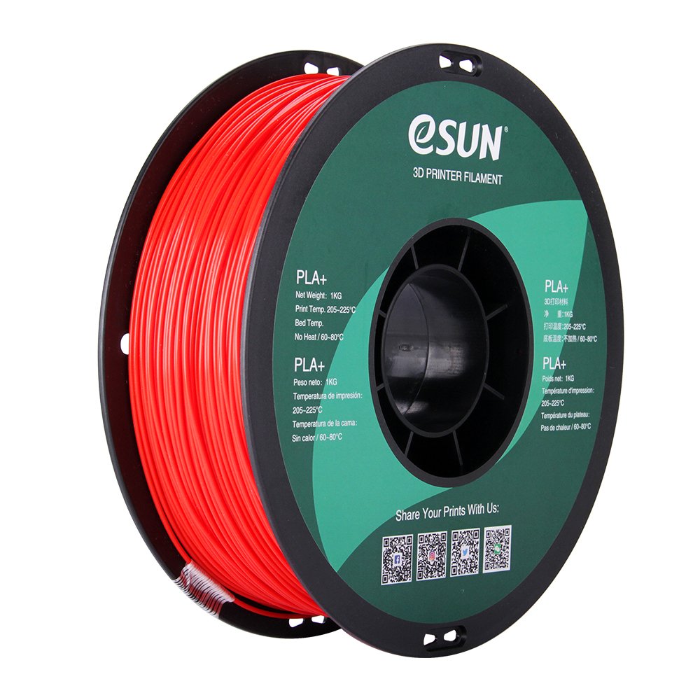 Pla+ 1,75mm Rojo 1kg