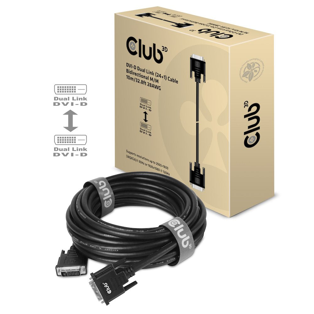 EAN 8719214471491 - CLUB3D CAC-1220 cable DVI 10 m DVI-D Negro imagen 3