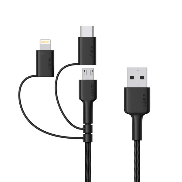 EAN 0608119195008 - AUKEY CB-BAL5 cable de conector Lightning 1,2 m Negro imagen 1