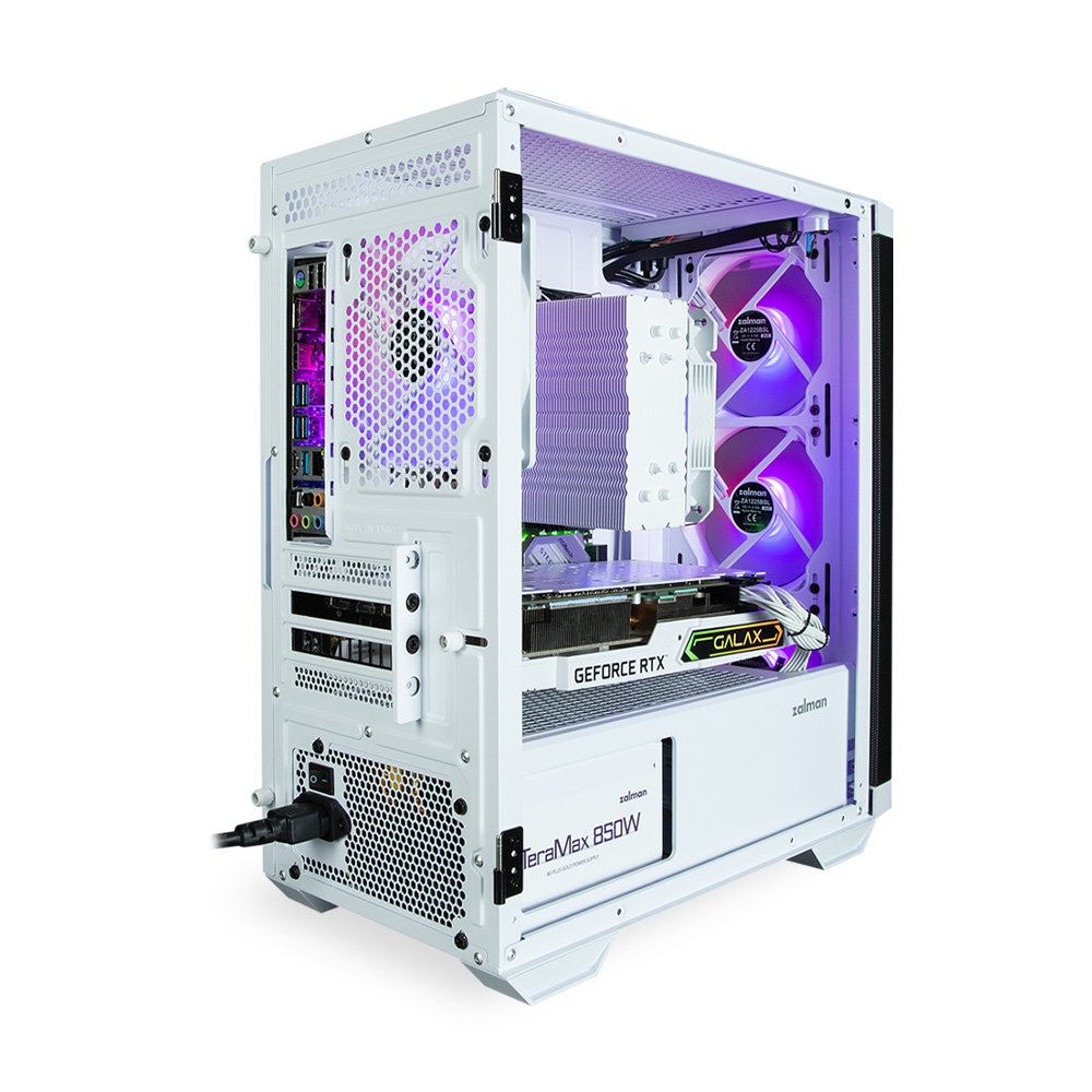 Caja Pc Zalman M4 White Matx Mini Tower 4 Fans Argb