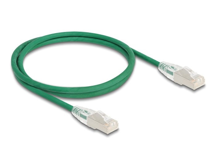 Delock Rj45 Cable De Red Cat.6a Macho A Macho U/Ftp Slim 1 M Verde