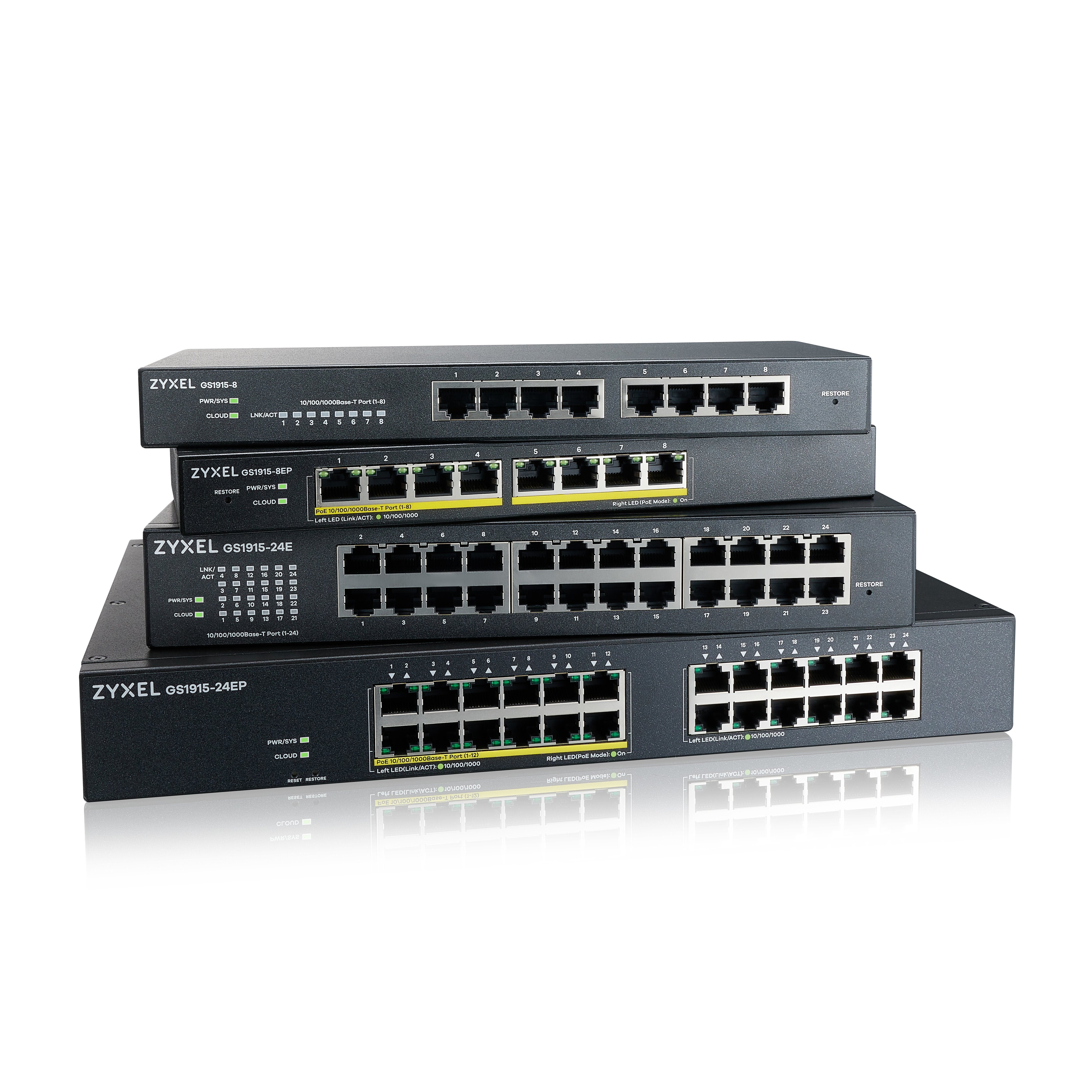 Switch Inteligente Zyxel De 24 Puertos Gbe Nebulaflex