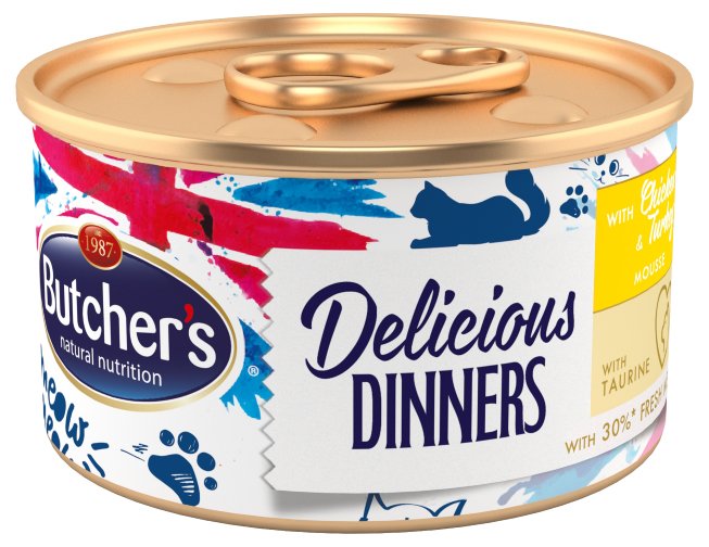 Butcher'S Classic Delicious Dinners Con Pollo Y Pavo - Lata 85g