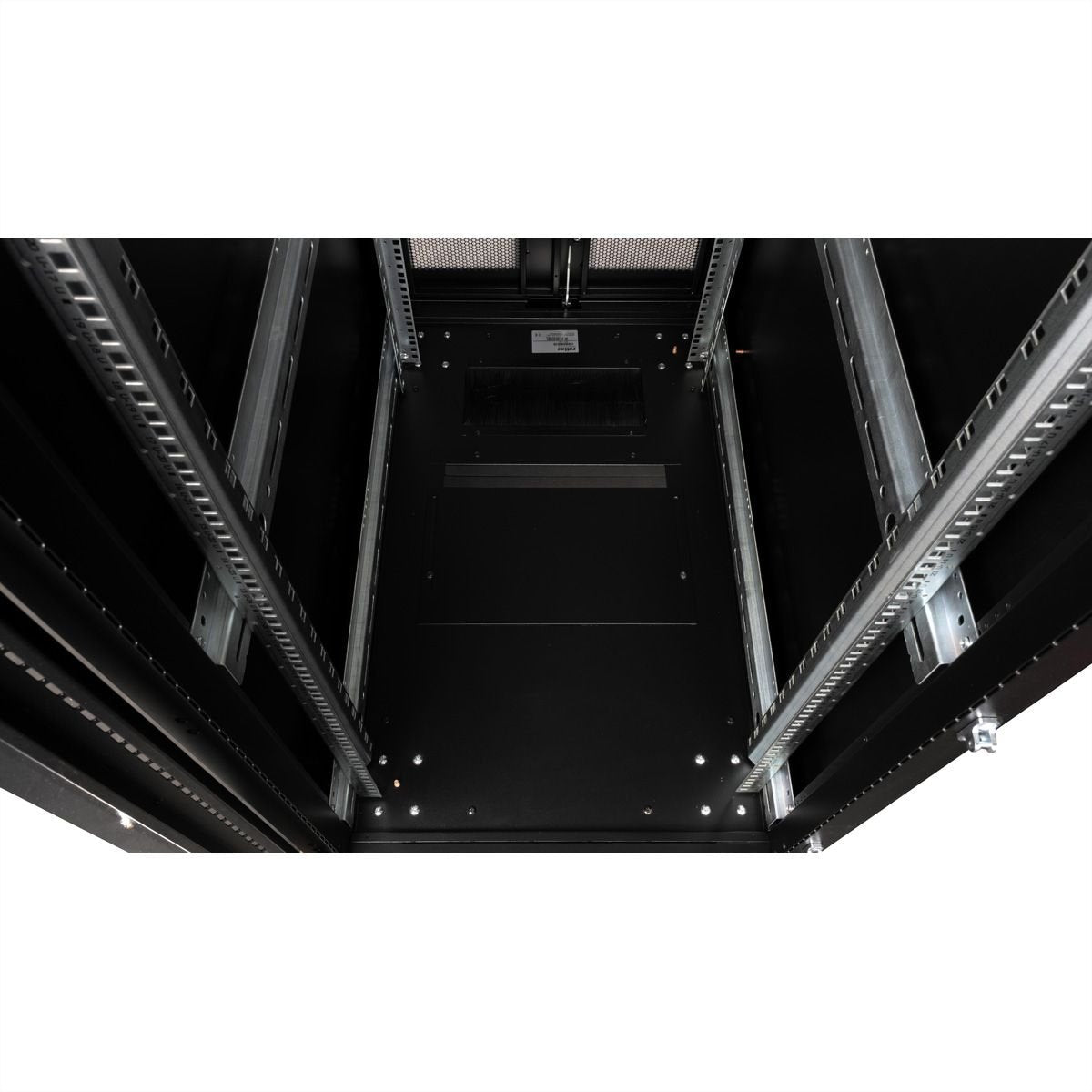 Roline 19-Zoll Serverschrank Pro 36 He, 600x1000 Bxt Schwarz Plexiglas