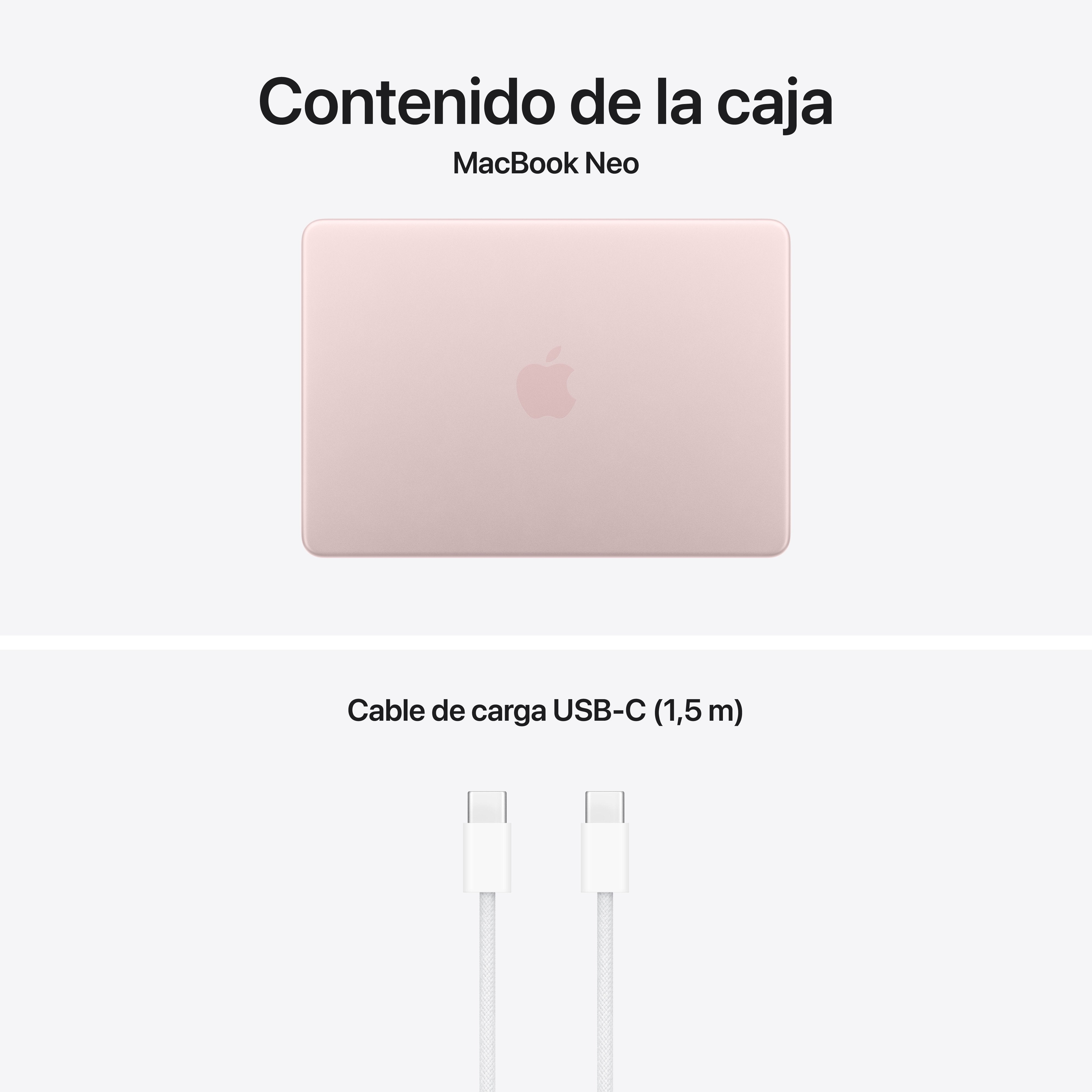 Apple Macbook Neo 13' A18 Pro 6-Core Cpu 8gb 256gb Ssd 5-Core Gpu Rosa Nube