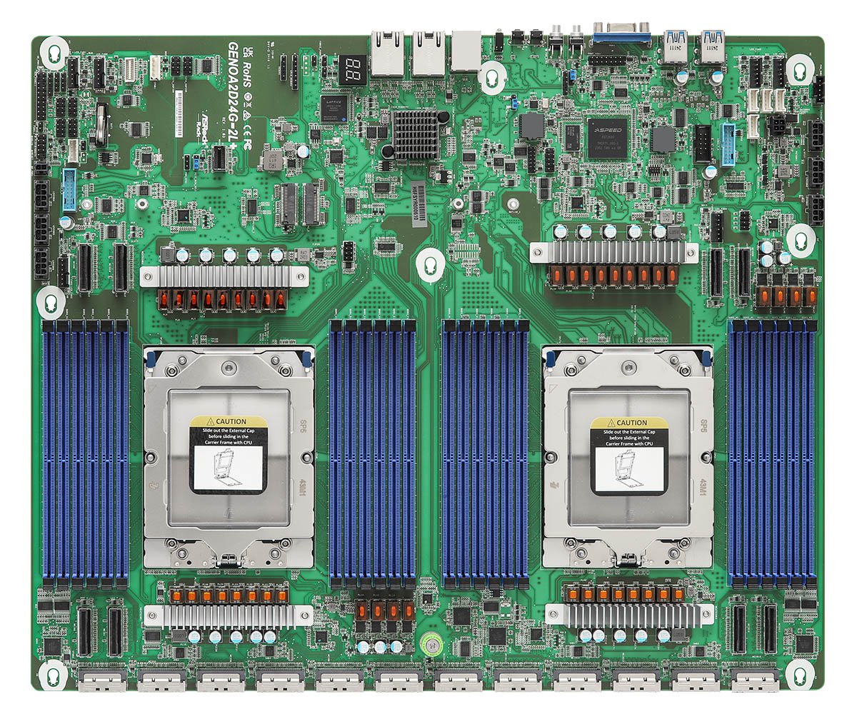 EAN 4711430521053 - Asrock GENOA2D24G-2L+ placa base AMD SoC Socket SP5 imagen 1