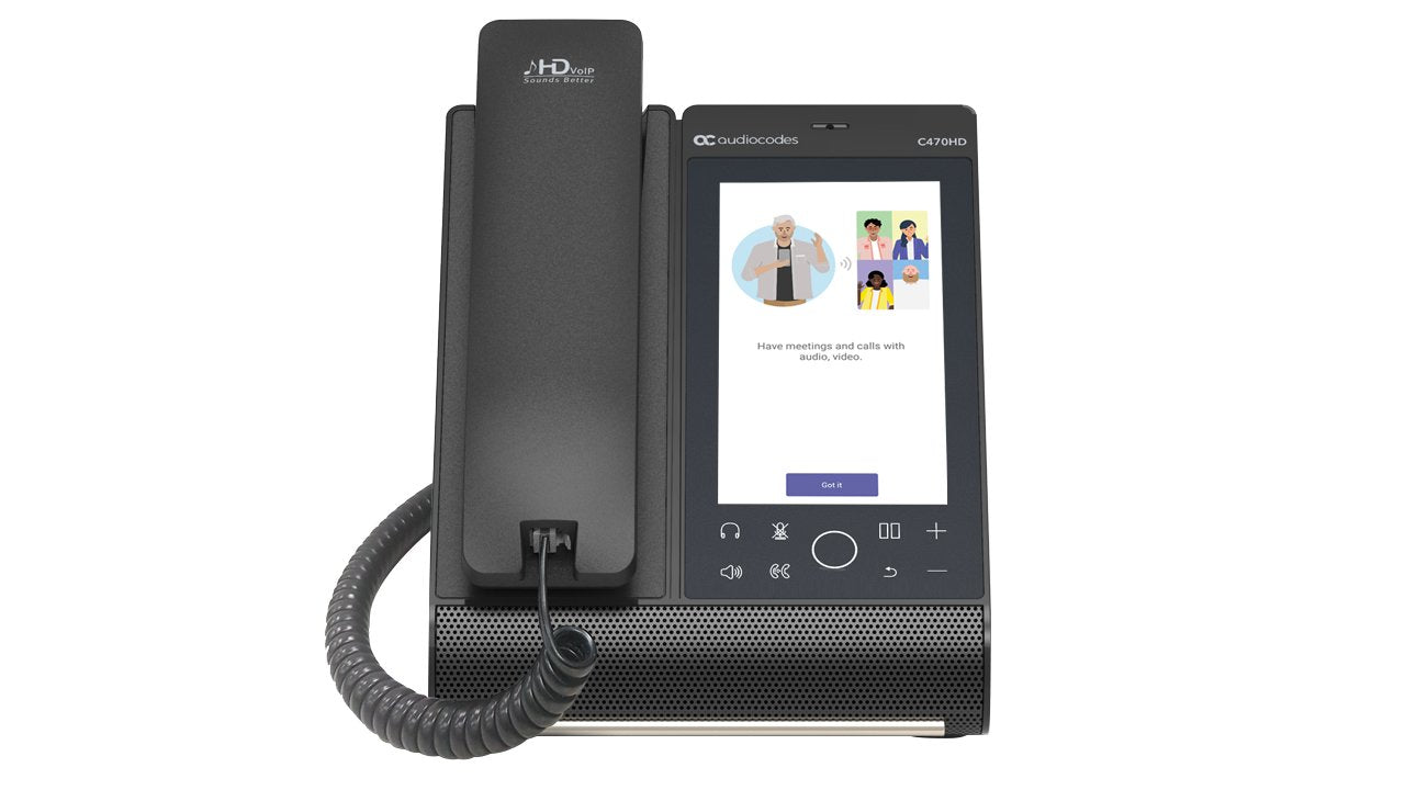 Audiocodes Teams C470hd Total Touch Ip-Phone Poe Gbe With Integrated Bt And Dual Band Wifi