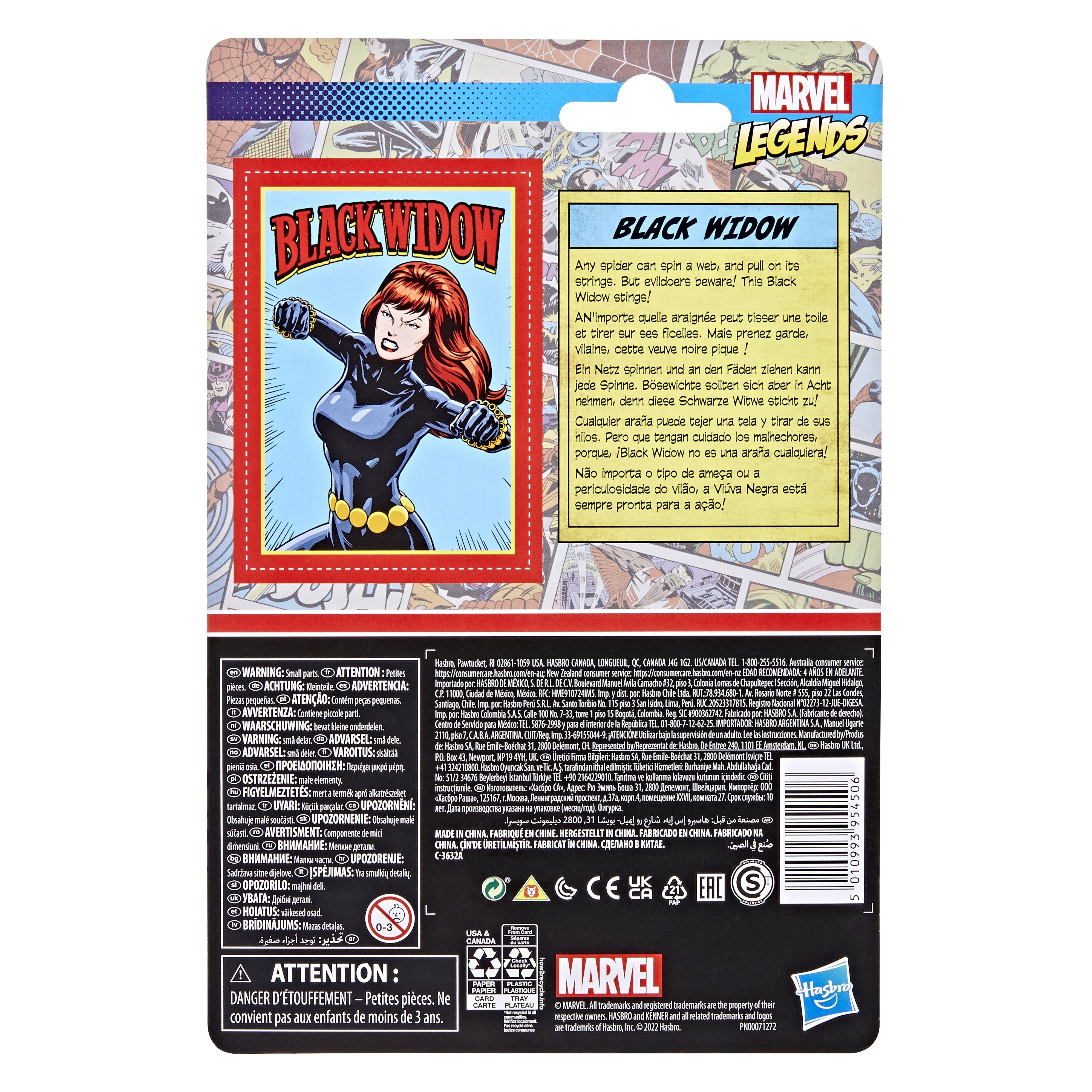 Figura Black Widow Marvel Retro Collection 9cm