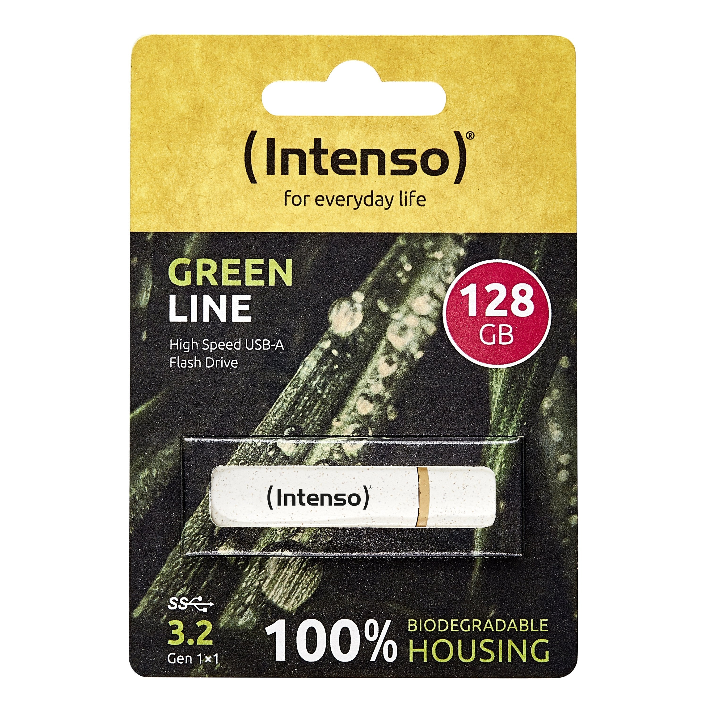 EAN 4034303032853 - Intenso Green Line unidad flash USB 128 GB USB tipo A 3.2 Gen 1 (3.1 Gen 1) Beige, Marrón imagen 3