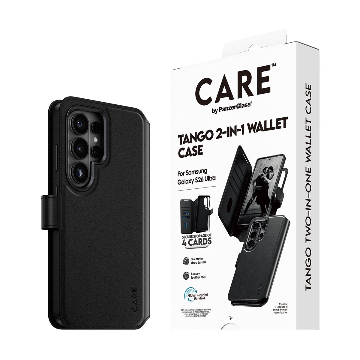 Panzerglass Care By Panzerglass Tango - Funda Tipo Libro Para Móvil