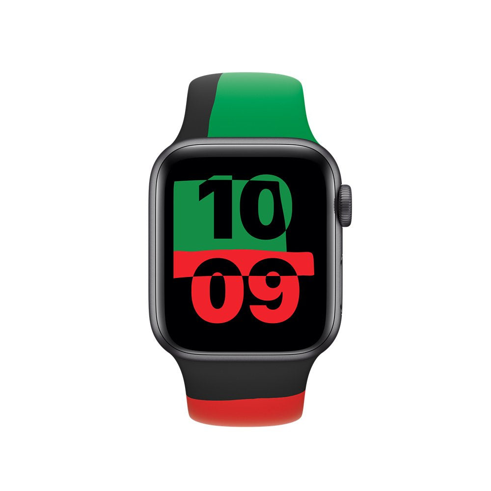 EAN 0195949082276 - Apple MUQ63ZM/A Accesorios para dispositivos vestibles inteligentes Grupo de rock Negro, Verde, Rojo Fluo imagen 3