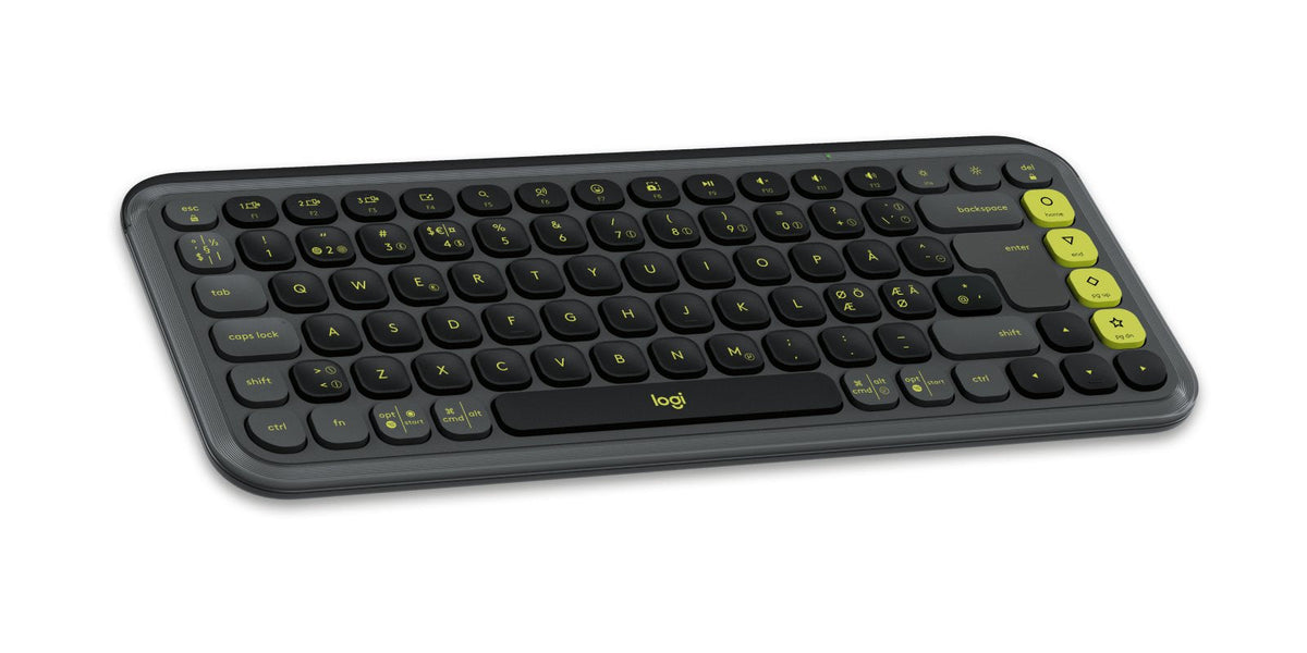 Logitech Pop Icon Keys - Teclado - Inalámbrico - Bluetooth Le - Qwerty - Nórdico (Danés/Finés/Noruego/Sueco)