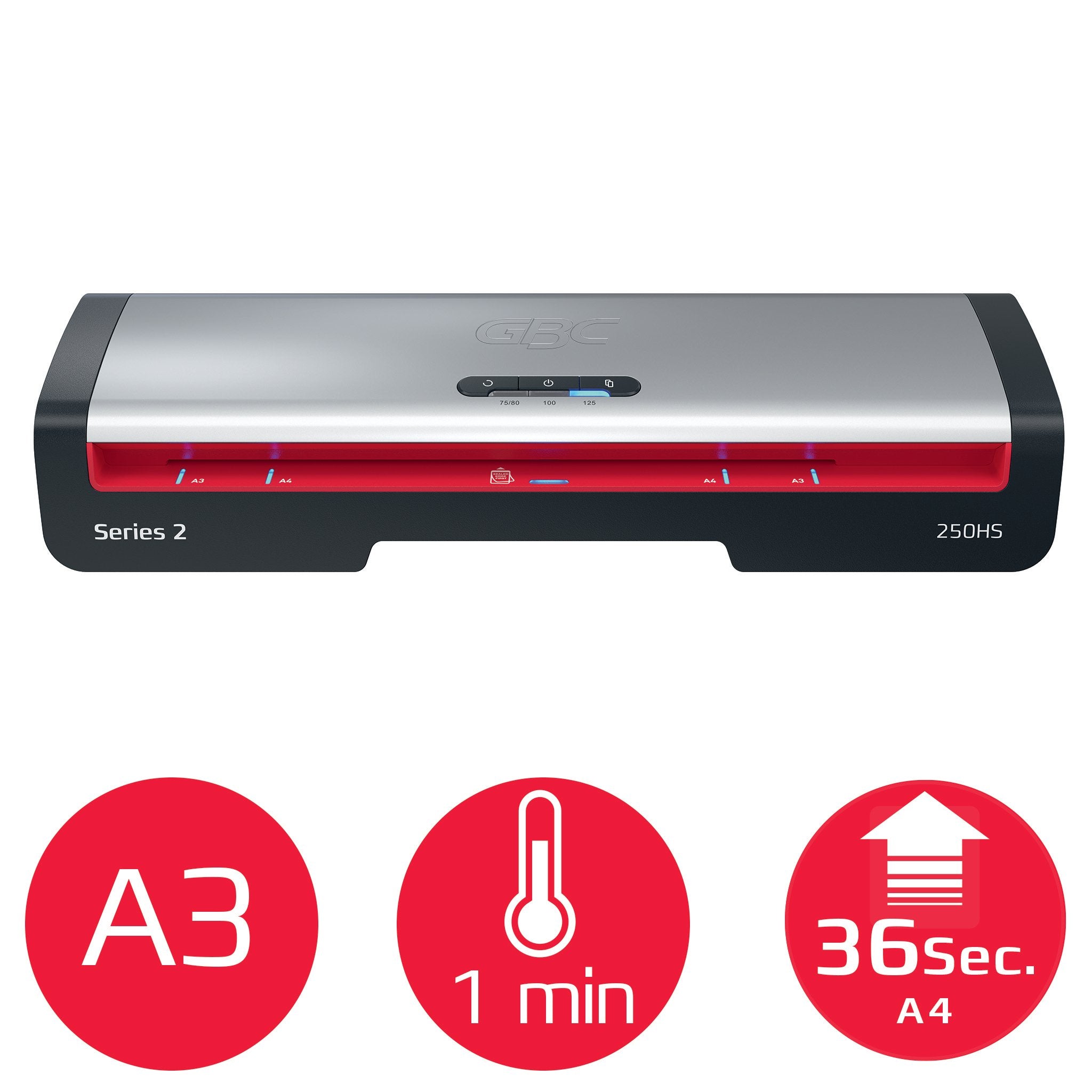 EAN 5028252645577 - GBC 4410071EU laminador Laminadora térmica 500 mm/min Negro, Acero inoxidable imagen 3