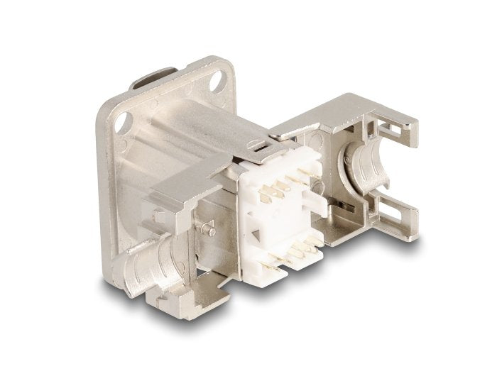 Delock 67064 Conector Rj45 Tipo-D Empotrado Con Conexión Lsa Cat.6a Stp Metal