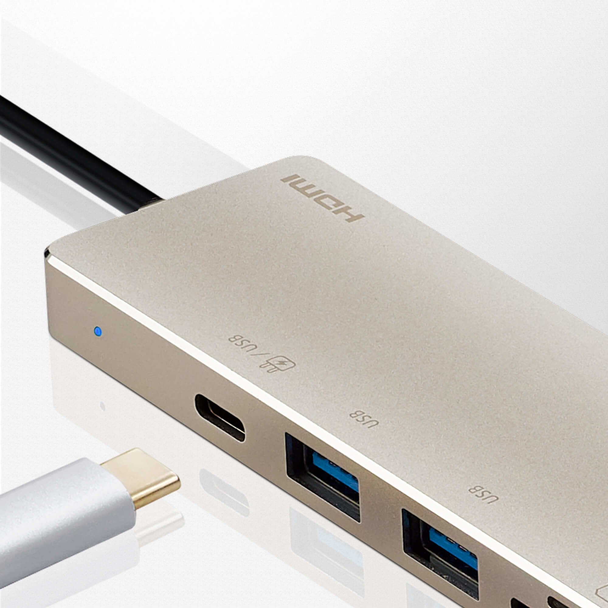 EAN 4710469340642 - ATEN UH3239 Alámbrico USB 3.2 Gen 1 (3.1 Gen 1) Type-C Negro, Oro imagen 8
