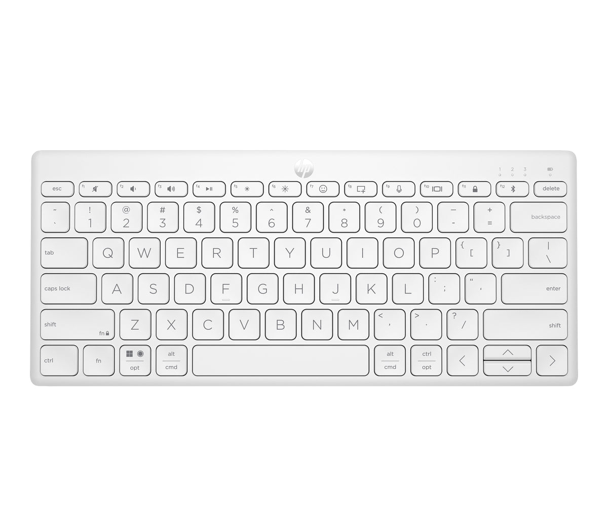EAN 0196548516612 - HP 350 WHT Compact Multi-Device Keyboard teclado Hogar Blanco imagen 15