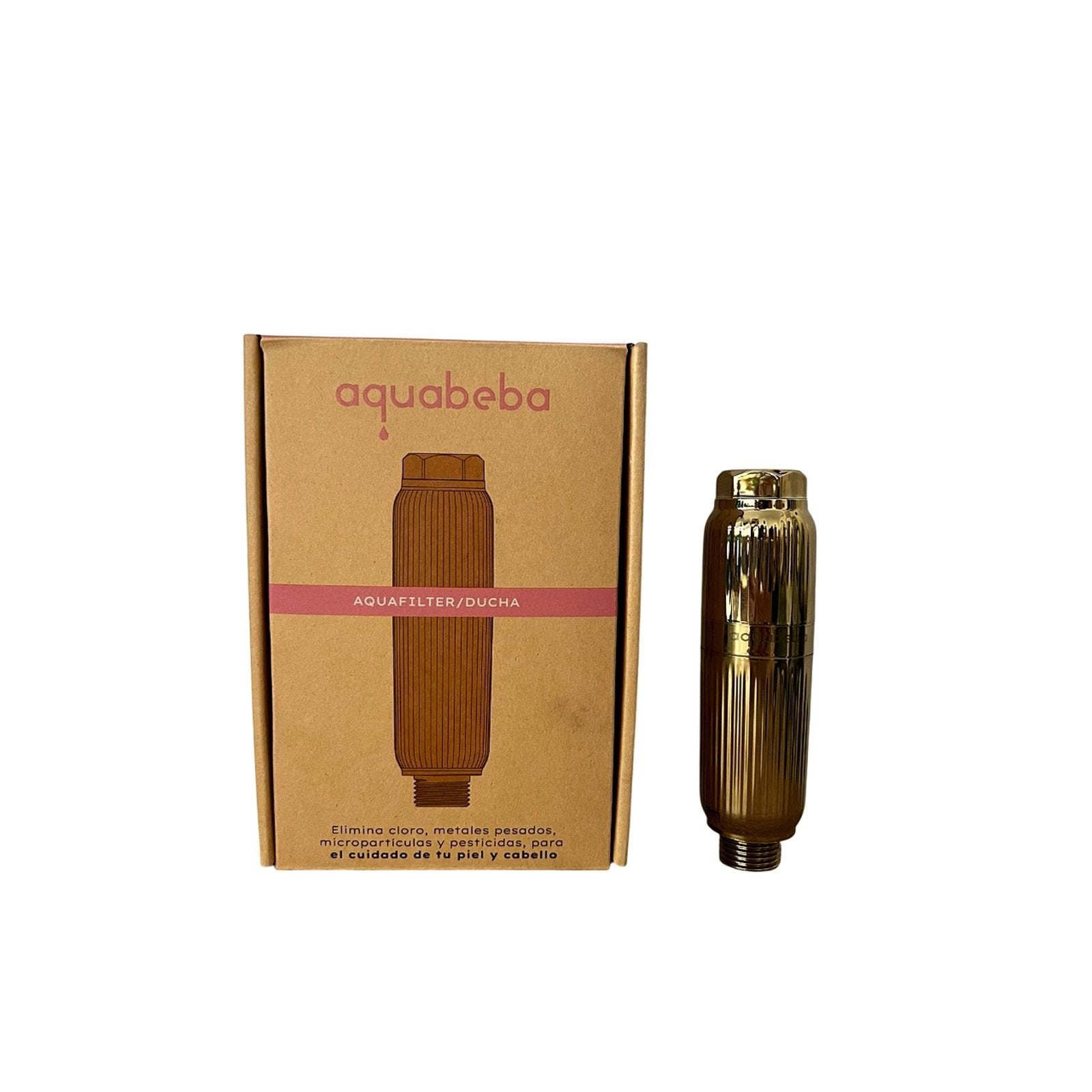 EAN 8437028106155 - Aquabeba FILTRO DUCHA AQUAFILTER GOLD Sistema de filtración de agua conectado directamente al grifo Oro imagen 18