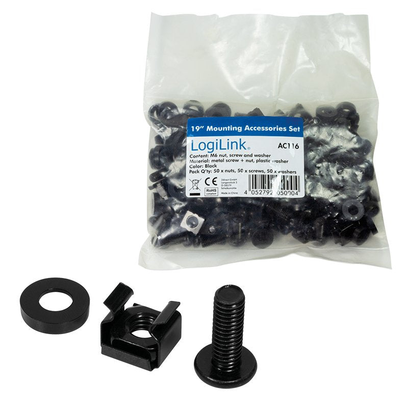EAN 4052792050004 - LogiLink AC116 accesorio de bastidor Kit de tornillos imagen 3