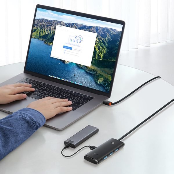 Baseus Wkqx030201 Hub De Interfaz Usb 2.0 Negro
