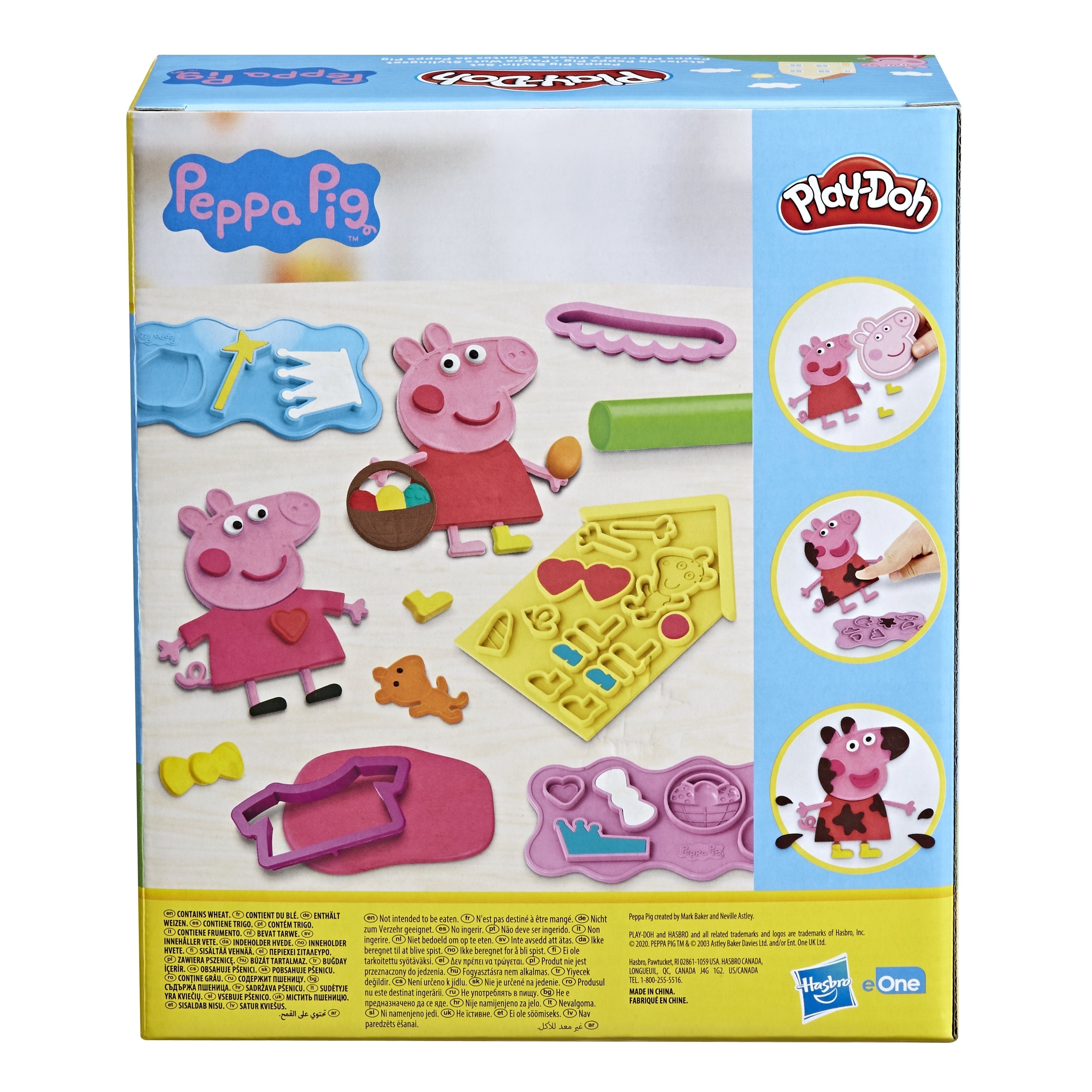Hasbro Peppa Pig F14975l0 Compuesto Para Cerámica Y Modelaje Set De Utensilios Para Jugar Con Plastilina 458 G Multicolor 1 Pieza(S), Modelado Set De Utensilios Para Jugar Con Plastilina, Multicolor, Adulto, 20 Pieza(S), Bote De Plástico, 9