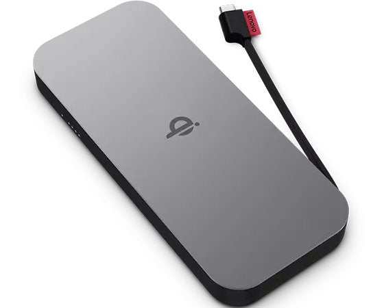 Lenovo 40allg1www Batería Externa Ión De Litio 10000 Mah Cargador Inalámbrico Negro