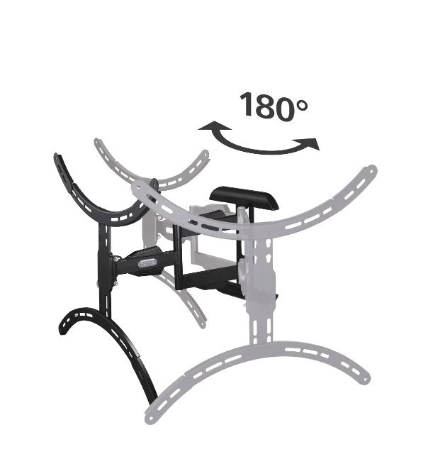 Soporte Mural Televisor, Negro, Doble Brazo Articulado, De 37 A 75 Pulg, Carga Máx. 45 Kg