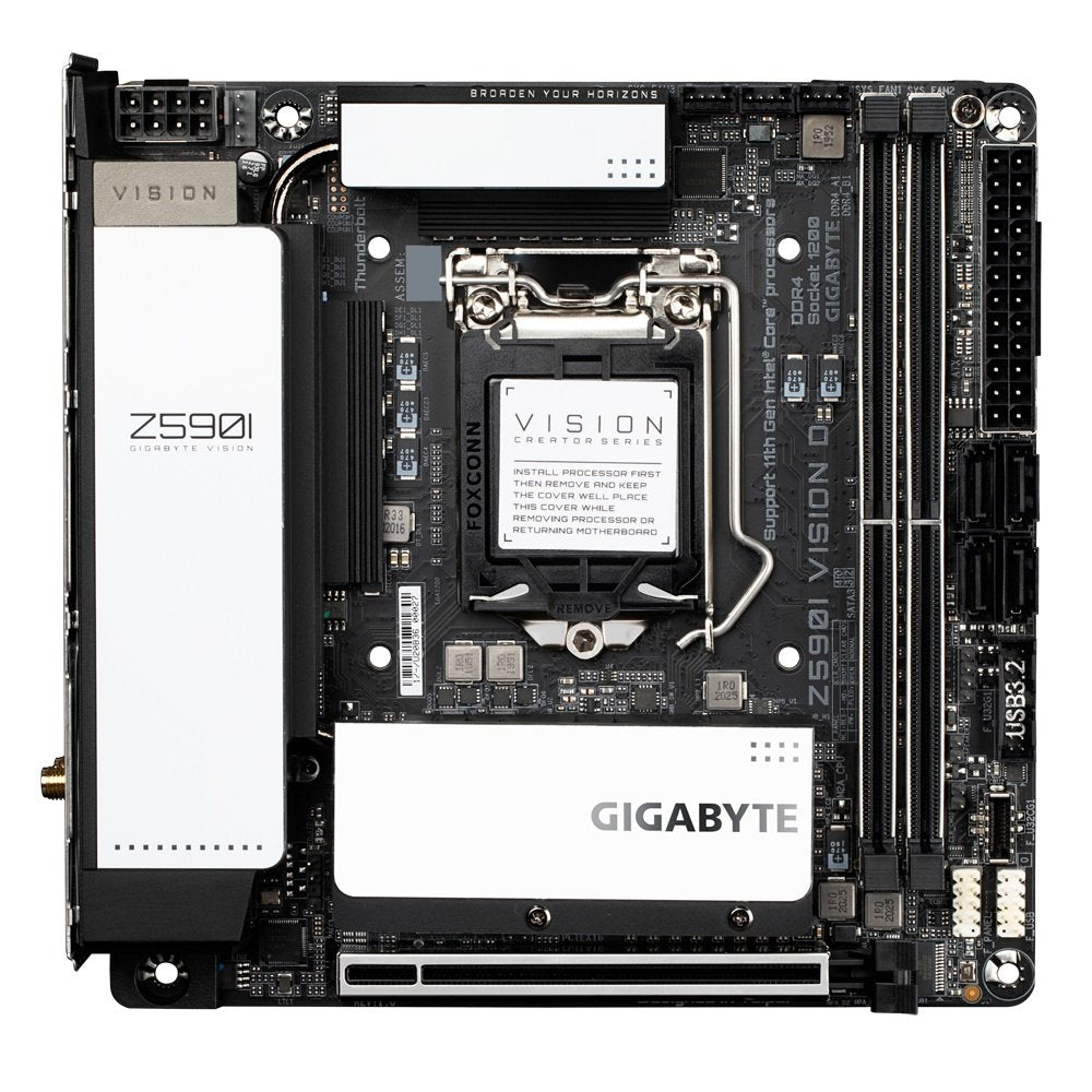Placa Base Gigabyte Lga1200 Z590i Vision D M-Itx/2xddr4/4xsata6/1xusb-C/1xusb 3.2/1xusb 2.0 Gaz59vsi-00-Ga