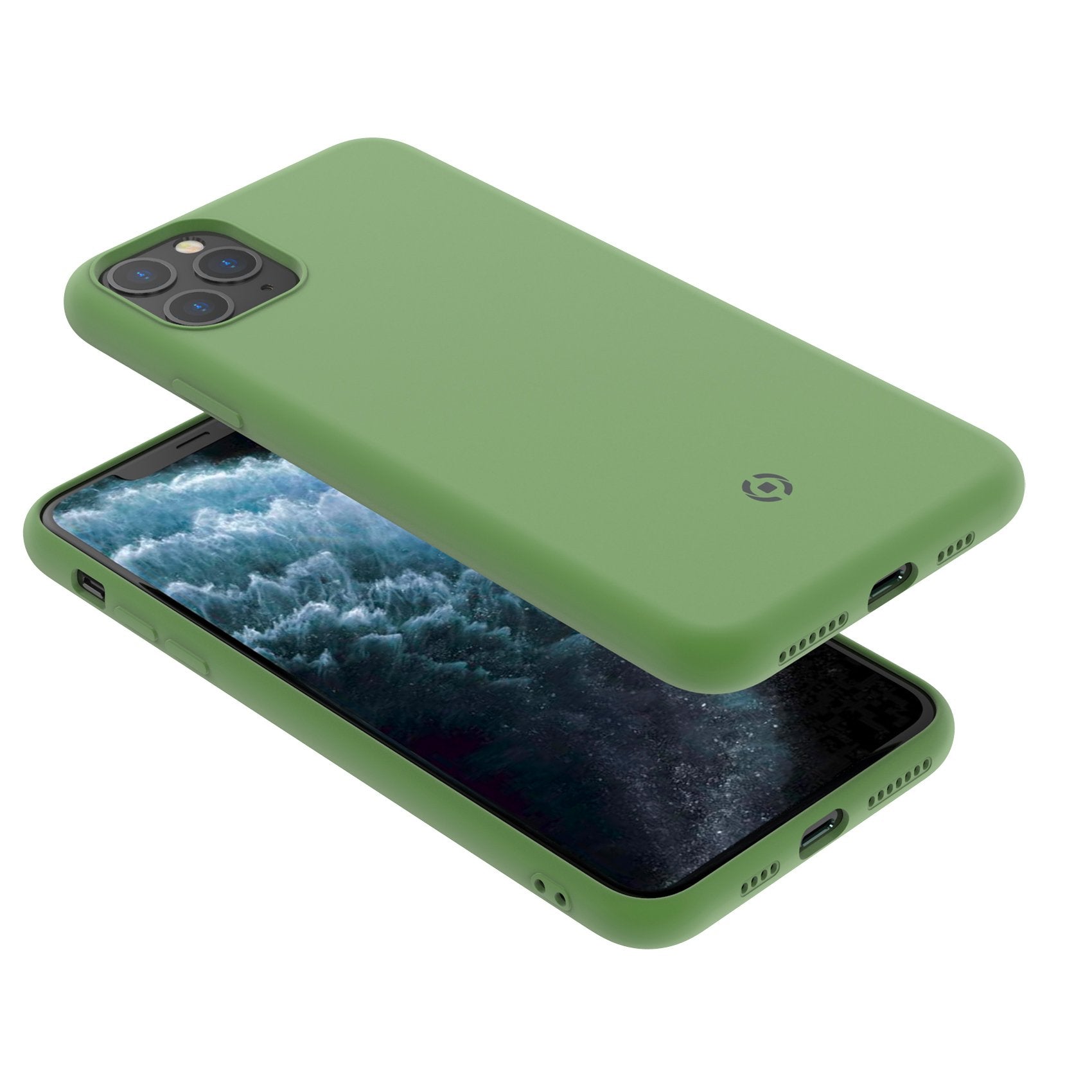 Carcasa Trasera Celly Leaf Para Iphone 11 Pro Max, Verde