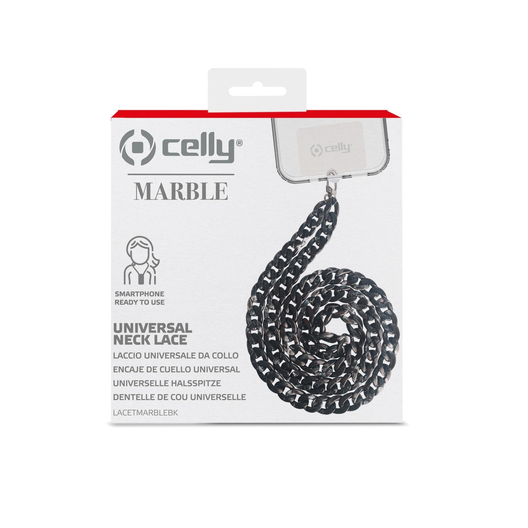 Cordon Sujeccion Cover Marmol Negro